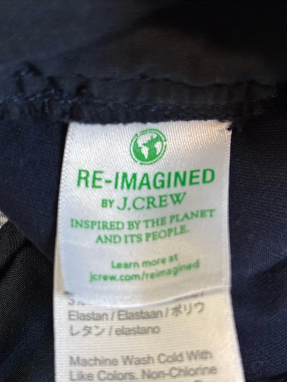 J.Crew 4” Stretch Chino Shorts Navy Blue Size 8 H5806 Classic Preppy EUC